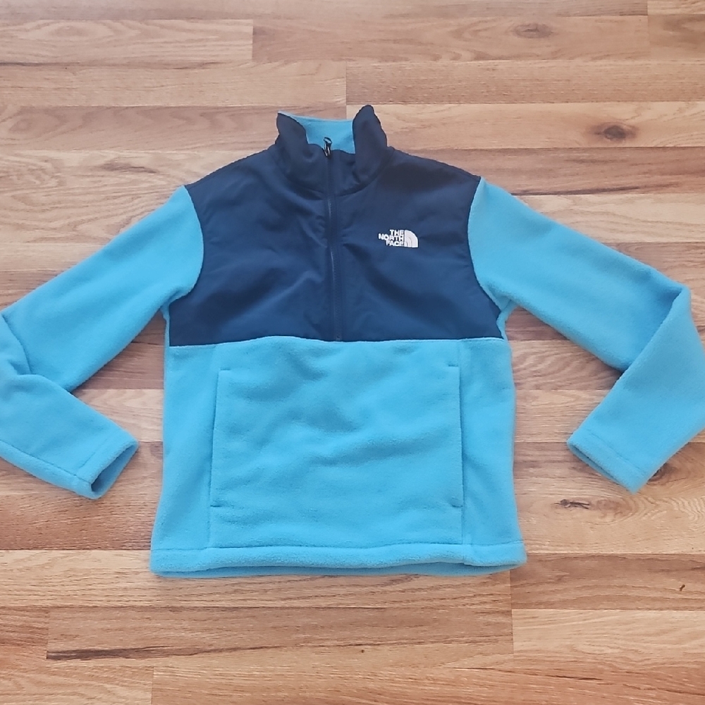 The North Face Kids Blue and Black Fleece